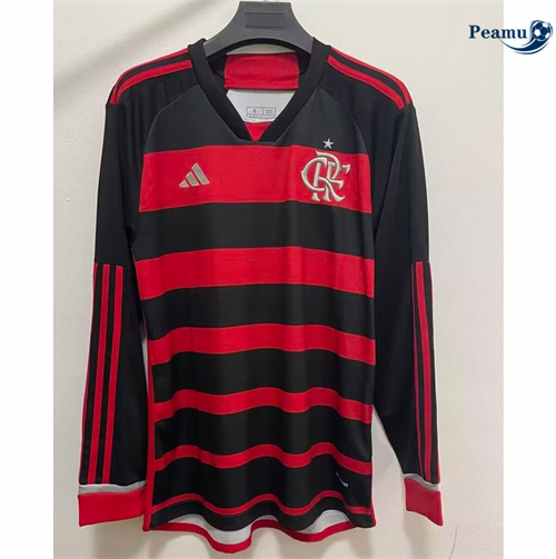 Oferta Camisola Futebol Flamengo Principal Equipamento Manga Comprida 2024-2025