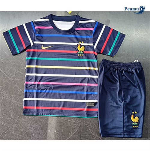 Novo Camisola Futebol França Crianças Training Equipamento 2024-2025