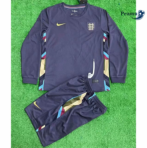 Criar Camisola Futebol Inglaterra Crianças Alternativa Equipamento Manga Comprida 2024-2025