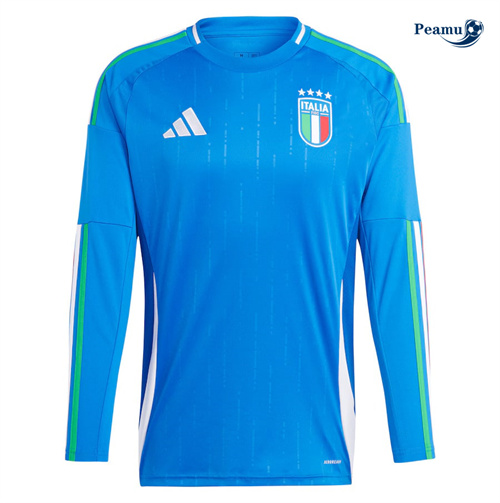 Criar Camisola Futebol Italia Alternativa Equipamento Manga Comprida 2024-2025