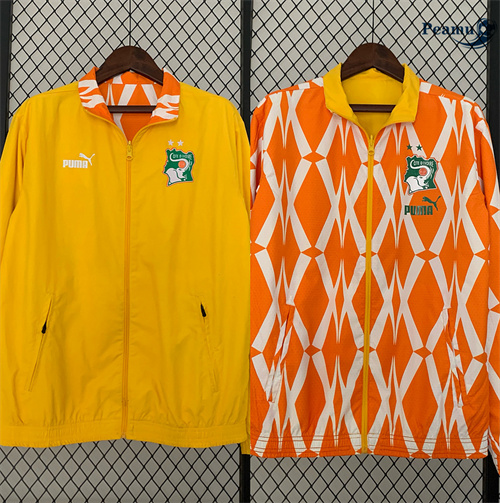 Comprar Jaqueta Futebol Blusão reversível Costa de Marfil amarillo 2024-2025
