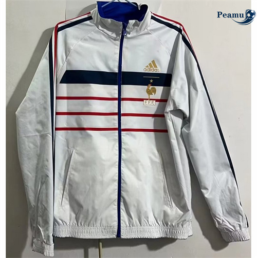 Criar Jaqueta Futebol Blusão reversível França retro 06 Blanco 2024-2025