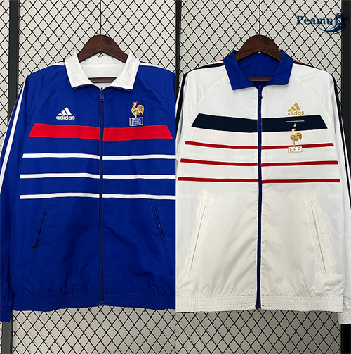 Loja Jaqueta Futebol Blusão reversível França retro 1998 azul