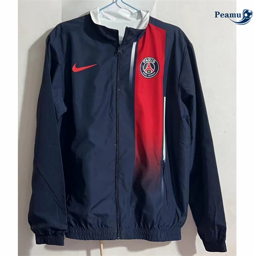 Criar Jaqueta Futebol Blusão reversível Paris PSG azul 2024-2025