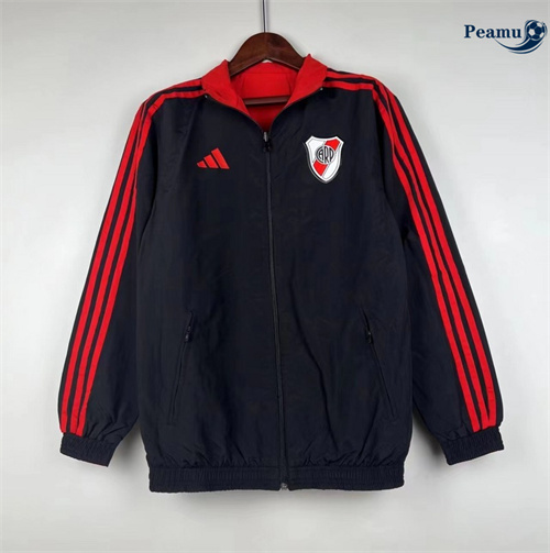 Novo Jaqueta Futebol Blusão reversível River Plate negro 2024-2025