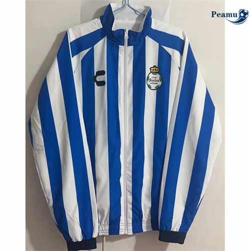 Oferta Jaqueta Futebol Blusão reversível Santos Laguna azul 2024-2025