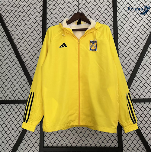 Novo Jaqueta Futebol Blusão Tigres UANL amarillo 2024-2025