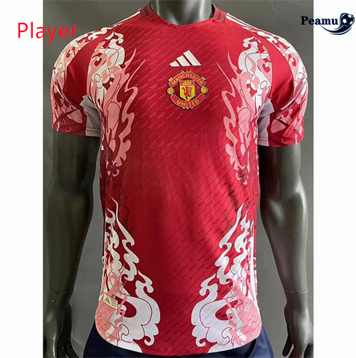 Criar Camisola Futebol Manchester United Player Version Equipamento edición especial Rojo 2024-2025