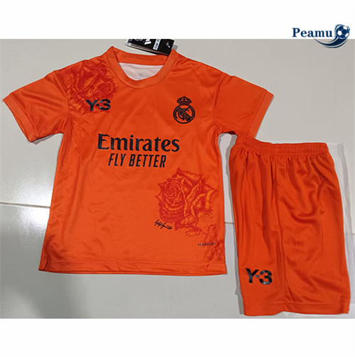 Oferta Camisola Futebol Real Madrid Crianças Equipamento Y3 Naranja 2024-2025