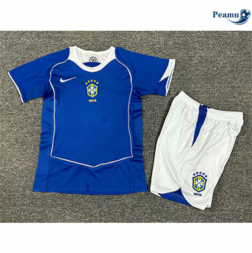 Oferta Camisola Futebol Retrô Brasil Crianças Alternativa Equipamento 2004