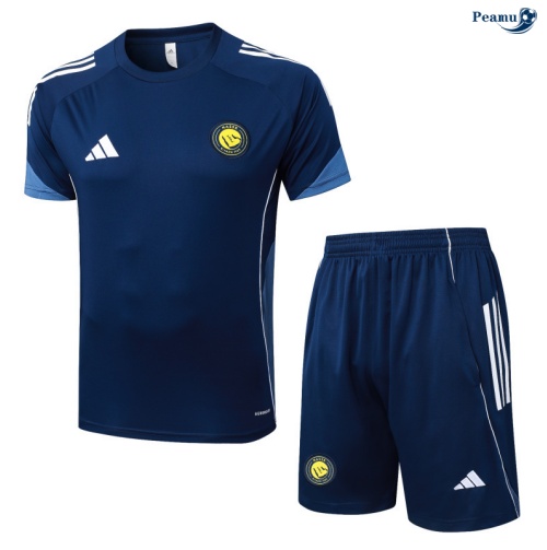 Camisola Kit Equipamento Training Al-Nassr + Calções Azul-marinho/Branco 2025-2026 Peamu 267
