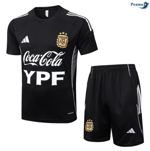 Camisola Kit Equipamento Training Argentina + Calções preto/Branco 2025-2026 Peamu 031