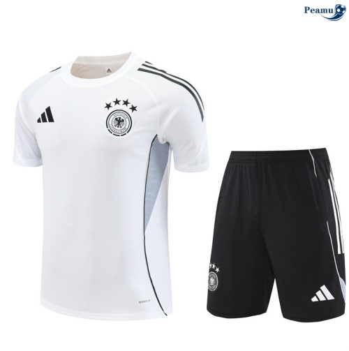 Camisola Kit Equipamento Training Argentina Criancas + Calções Branco/preto 2025-2026 Peamu 035