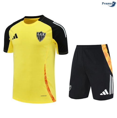 Camisola Kit Equipamento Training Atletico Mineiro + Calções amarelo/preto 2025-2026 Peamu 060