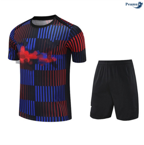 Camisola Kit Equipamento Training Barcelona + Calções vermelho/azul/preto 2025-2026 Peamu 075