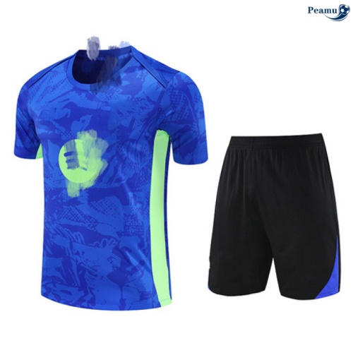 Camisola Kit Equipamento Training Barcelona + Calções azul/preto 2025-2026 Peamu 077