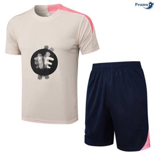 Camisola Kit Equipamento Training Barcelona + Calções amarelo/azul/rosa 2025-2026 Peamu 079