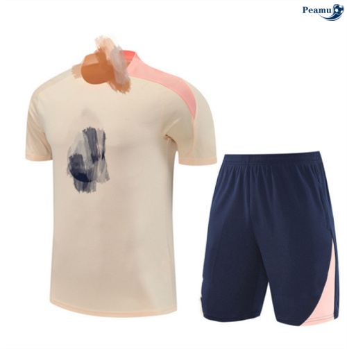 Camisola Kit Equipamento Training Barcelona + Calções amarelo/azul/rosa 2025-2026 Peamu 080