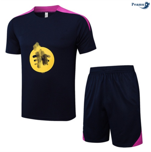 Camisola Kit Equipamento Training Barcelona + Calções Verde/Violeta 2025-2026 Peamu 083