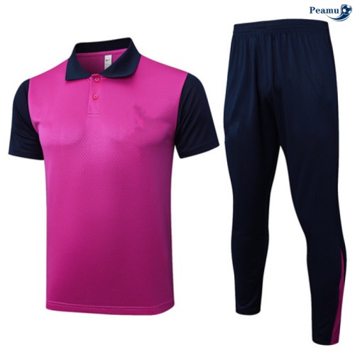 Camisola Kit Equipamento Training Barcelona Polo + Calças Violeta/Azul-marinho 2025-2026 Peamu 085