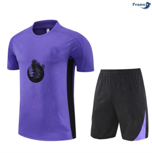 Camisola Kit Equipamento Training Barcelona + Calções Violeta/preto 2025-2026 Peamu 086