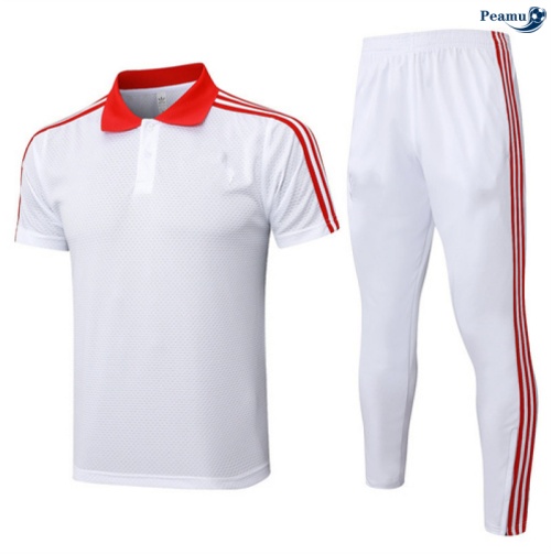 Camisola Kit Equipamento Training Bayern de Munique Polo + Calças Branco/vermelho 2025-2026 Peamu 110