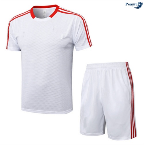 Camisola Kit Equipamento Training Bayern de Munique + Calções Branco/vermelho 2025-2026 Peamu 114