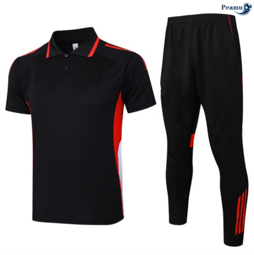 Camisola Kit Equipamento Training Bayern de Munique Polo + Calças preto/vermelho 2025-2026 Peamu 118