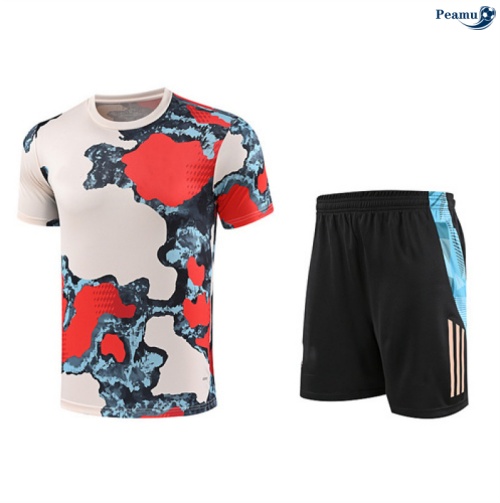 Camisola Kit Equipamento Training Bayern de Munique + Calções vermelho/preto/azul 2025-2026 Peamu 120