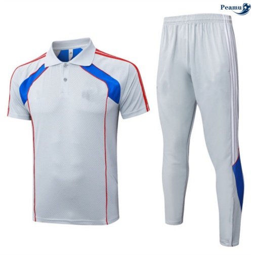 Camisola Kit Equipamento Training Bayern de Munique Polo + Calças Cinza/azul 2025-2026 Peamu 122