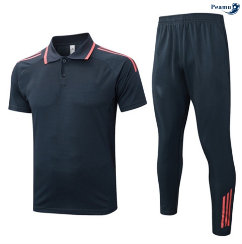 Camisola Kit Equipamento Training Bayern de Munique Polo + Calças Cinza escuro/laranja 2025-2026 Peamu 124