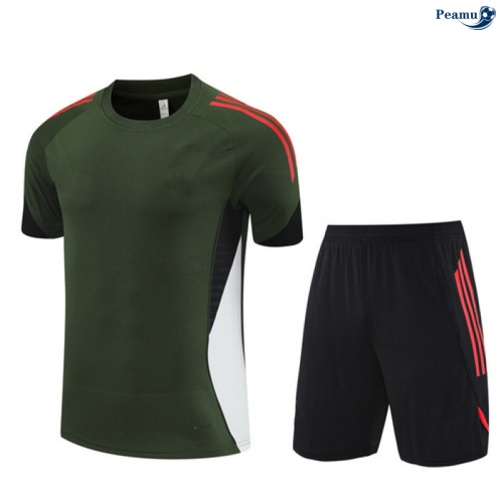 Camisola Kit Equipamento Training Bayern de Munique Criancas + Calções Verde/preto/vermelho 2025-2026 Peamu 132
