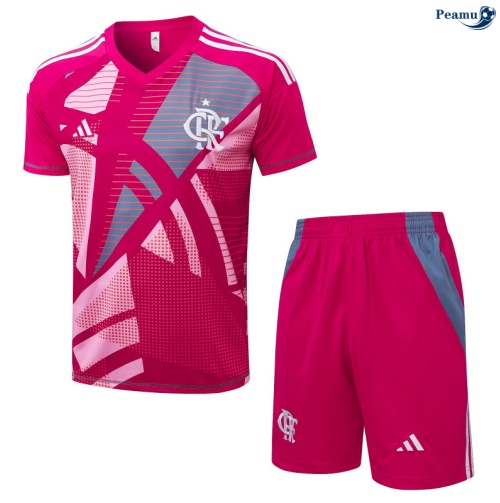 Camisola Kit Equipamento Training Flamengo + Calções vermelho 2025-2026 Peamu 180