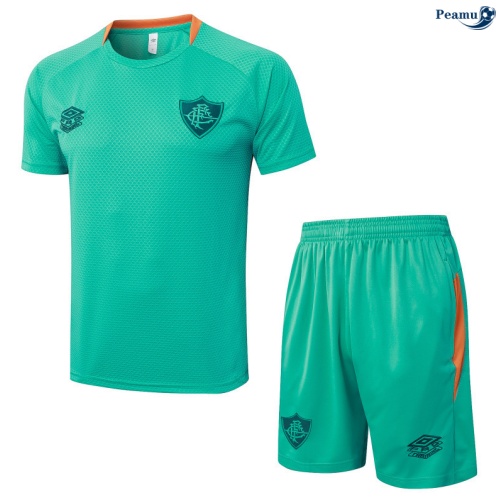 Camisola Kit Equipamento Training Fluminense + Calções Verde/laranja 2025-2026 Peamu 272