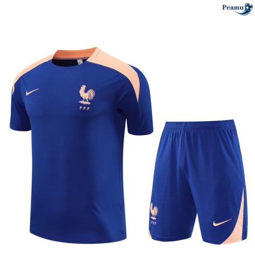 Camisola Kit Equipamento Training França + Calções azul 2025-2026 Peamu 186