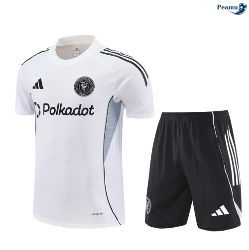 Camisola Kit Equipamento Training Inter Miami + Calções Branco/preto 2025-2026 Peamu 196