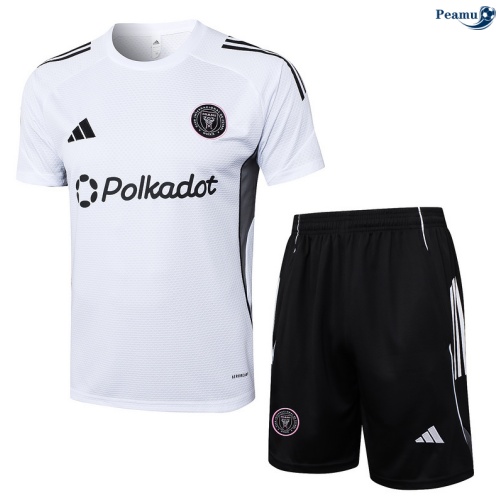 Camisola Kit Equipamento Training Inter Miami + Calções Branco/preto 2025-2026 Peamu 197