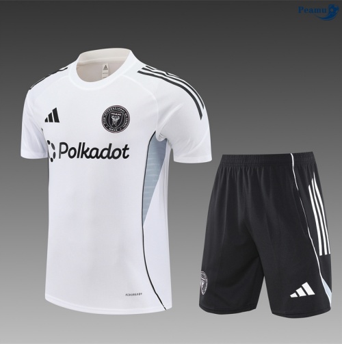 Camisola Kit Equipamento Training Inter Miami Criancas + Calções Branco/preto 2025-2026 Peamu 205