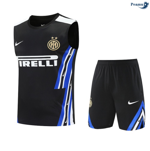 Camisola Kit Equipamento + Calças Inter Milan Colete + Calções preto/azul/Branco 2025-2026 Peamu 209