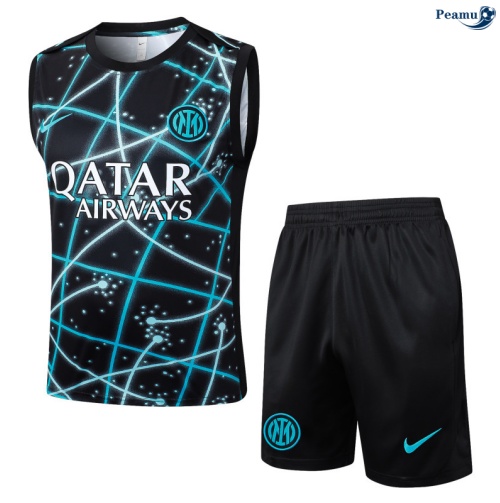 Camisola Kit Equipamento + Calças Inter Milan Colete + Calções preto 2025-2026 Peamu 211