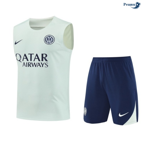 Camisola Kit Equipamento + Calças Inter Milan Colete + Calções Verde/azul 2025-2026 Peamu 214