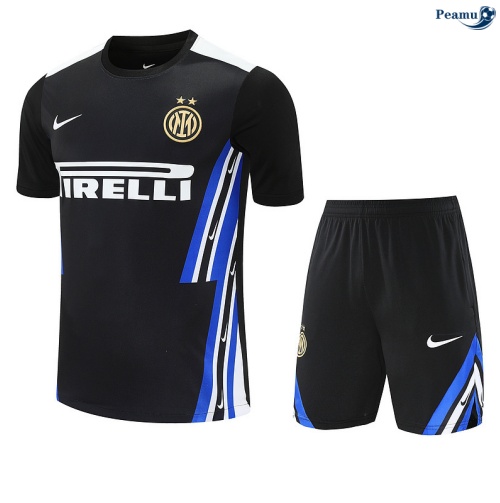 Camisola Kit Equipamento Training Inter Milan + Calções preto/azul/Branco 2025-2026 Peamu 217