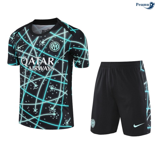 Camisola Kit Equipamento Training Inter Milan + Calções preto 2025-2026 Peamu 218