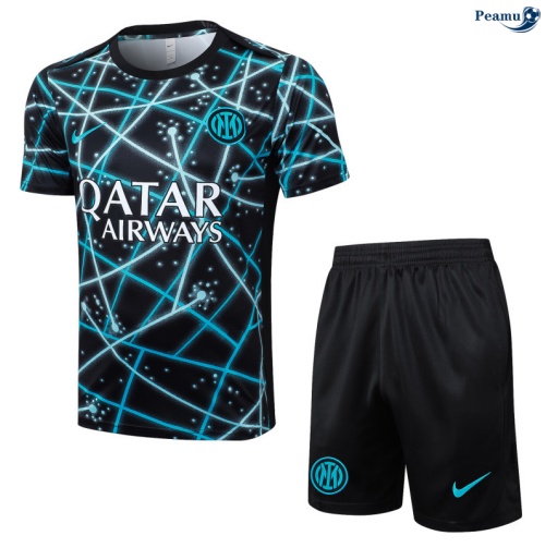 Camisola Kit Equipamento Training Inter Milan + Calções preto 2025-2026 Peamu 219