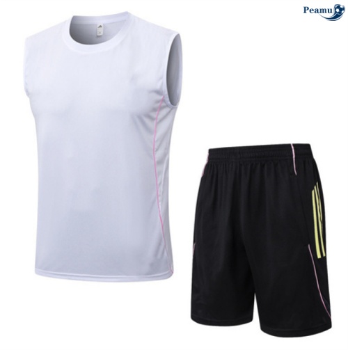 Camisola Kit Equipamento + Calças Juventus Colete + Calções Branco/preto/amarelo 2025-2026 Peamu 225