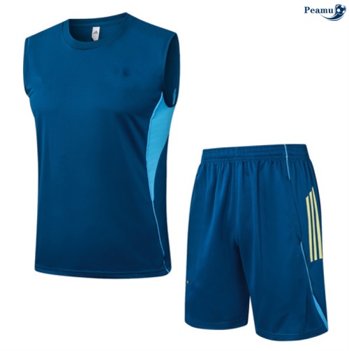 Camisola Kit Equipamento + Calças Juventus Colete + Calções Azul claro/amarelo 2025-2026 Peamu 228