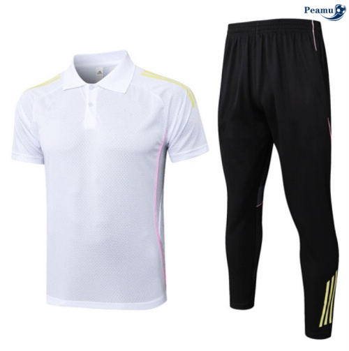 Camisola Kit Equipamento Training Juventus Polo + Calças Branco/preto/amarelo 2025-2026 Peamu 230