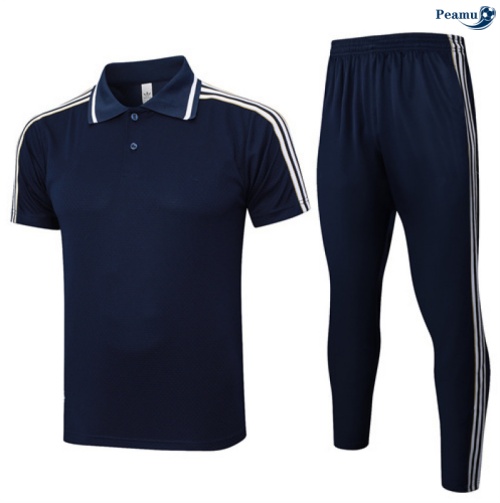 Camisola Kit Equipamento Training Juventus Polo + Calças Azul-marinho/Branco 2025-2026 Peamu 234