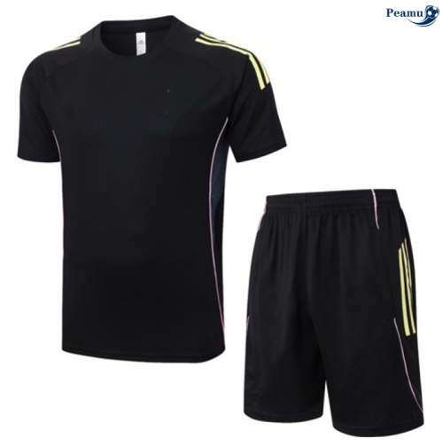 Camisola Kit Equipamento Training Juventus + Calções preto/amarelo/rosa 2025-2026 Peamu 236