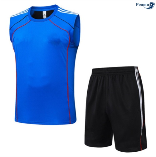 Camisola Kit Equipamento + Calças Manchester United Colete + Calções azul/preto/Branco 2025-2026 Peamu 240